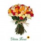 071-Buquê de Rosas Coloridas TRU LOVE